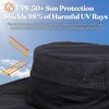 image:imageFunky Junque Packable Wide Brim Sun Hat UPF 50 Hiking CapBlack