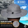 image:imageFunky Junque Packable Wide Brim Sun Hat UPF 50 Hiking CapGrey