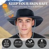 image:imageFunky Junque Packable Wide Brim Sun Hat UPF 50 Hiking CapNavy