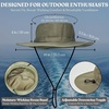 image:imageFunky Junque Packable Wide Brim Sun Hat UPF 50 Hiking CapOlive