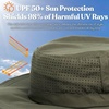 image:imageFunky Junque Packable Wide Brim Sun Hat UPF 50 Hiking CapOlive