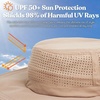 image:imageFunky Junque Packable Wide Brim Sun Hat UPF 50 Hiking CapTaupe