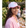 image:imageFunky Junque Running Hat Moisture Wicking Athletic Sports CapPickleball Social Club  White Pink Trim