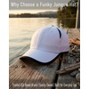 image:imageFunky Junque Running Hat Moisture Wicking Athletic Sports CapWhite Black Trim