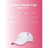 image:imageFunky Junque Running Hat Moisture Wicking Athletic Sports CapWhite Pink Trim