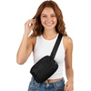 image:imageFunky Junque Versatile Black Fanny Pack Belt Bag for Women and Girls Adjustable Crossbody Waist Bag with Multiple Pockets  Aztec  Black  Adjustable belt bag with crossbody strap for travel errands everyday wear festivals amp handsfree carryAztec  Black