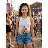 image:imageFunky Junque Versatile Black Fanny Pack Belt Bag for Women and Girls Adjustable Crossbody Waist Bag with Multiple Pockets  Aztec  Black  Adjustable belt bag with crossbody strap for travel errands everyday wear festivals amp handsfree carryClear  Beige