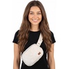 image:imageFunky Junque Versatile Black Fanny Pack Belt Bag for Women and Girls Adjustable Crossbody Waist Bag with Multiple Pockets  Aztec  Black  Adjustable belt bag with crossbody strap for travel errands everyday wear festivals amp handsfree carryFaux Fur  Ivory