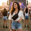 image:imageFunky Junque Versatile Black Fanny Pack Belt Bag for Women and Girls Adjustable Crossbody Waist Bag with Multiple Pockets  Aztec  Black  Adjustable belt bag with crossbody strap for travel errands everyday wear festivals amp handsfree carryAztec  Black