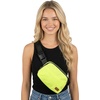 image:imageFunky Junque Versatile Black Fanny Pack Belt Bag for Women and Girls Adjustable Crossbody Waist Bag with Multiple Pockets  Aztec  Black  Adjustable belt bag with crossbody strap for travel errands everyday wear festivals amp handsfree carrySolid  Neon Lime