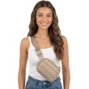 image:imageFunky Junque Versatile Black Fanny Pack Belt Bag for Women and Girls Adjustable Crossbody Waist Bag with Multiple Pockets  Aztec  Black  Adjustable belt bag with crossbody strap for travel errands everyday wear festivals amp handsfree carryPuffer  Taupe