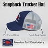 image:imageFunky Junque Vintage Trucker Hat Embroidered American Flag CapBack to Back Wwii Champs  Navy
