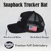 image:imageFunky Junque Vintage Trucker Hat Embroidered American Flag CapCowboy Hat  Black