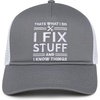 image:imageFunky Junque Vintage Trucker Hat Embroidered American Flag CapI Fix Stuff  Grey