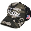 image:imageFunky Junque Vintage Trucker Hat Embroidered American Flag CapThe United States  Camo Black
