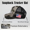 image:imageFunky Junque Vintage Trucker Hat Embroidered American Flag CapThe United States  Camo Black
