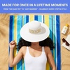 image:imageFunky Junque Wide Brim Raffia Sun Hat Bridal Vacation Straw Beach Cap  Natural raffia straw floppy hat with embroidered detail for beach vacations honeymoons brunch amp bachelorette partiesBride WhiteGold
