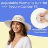 image:imageFunky Junque Wide Brim Raffia Sun Hat Bridal Vacation Straw Beach Cap  Natural raffia straw floppy hat with embroidered detail for beach vacations honeymoons brunch amp bachelorette partiesBride WhiteGold