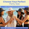 image:imageFunky Junque Wide Brim Raffia Sun Hat Bridal Vacation Straw Beach Cap  Natural raffia straw floppy hat with embroidered detail for beach vacations honeymoons brunch amp bachelorette parties2 Pack Squad Black