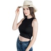 image:imageFunky Junque Womens Packable Paper Straw Cowboy Hat  Breathable straw cowboy hat with ombr style stretchy fit and sun protection for rodeos concerts beach days amp vacationsOmbre W Rolled Edge  WhiteNatural