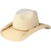 image:imageFunky Junque Womens Packable Paper Straw Cowboy Hat  Breathable straw cowboy hat with ombr style stretchy fit and sun protection for rodeos concerts beach days amp vacationsOmbre W Rolled Edge  WhiteNatural