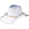 image:imageFunky Junque Womens Packable Paper Straw Cowboy Hat  Breathable straw cowboy hat with ombr style stretchy fit and sun protection for rodeos concerts beach days amp vacationsOmbre W Rolled Edge  WhiteDenim