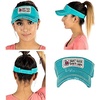 image:imageFunky Junque Womens Sun Visor Adjustable Moisture Wicking Golf Cap  Breathable polyester sun visor with moisturewicking sweatband for golf tennis running pickleball amp beach daysBoat Hair Dont Care  Turquoise