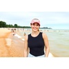 image:imageFunky Junque Womens Sun Visor Adjustable Moisture Wicking Golf Cap  Breathable polyester sun visor with moisturewicking sweatband for golf tennis running pickleball amp beach daysLife is Better at the Lake  Coral