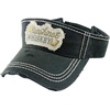 image:imageFunky Junque Womens Sun Visor Adjustable Moisture Wicking Golf Cap  Breathable polyester sun visor with moisturewicking sweatband for golf tennis running pickleball amp beach daysSunshine  Whiskey  Black