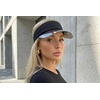 image:imageFunky Junque Womens Sun Visor Tennis Pickleball Golf Hat  Athletic visor with holographic UV brim for tennis pickleball golf amp outdoor sportsBlack