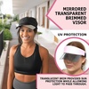 image:imageFunky Junque Womens Sun Visor Tennis Pickleball Golf Hat  Athletic visor with holographic UV brim for tennis pickleball golf amp outdoor sportsBold BlackBlack