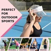 image:imageFunky Junque Womens Sun Visor Tennis Pickleball Golf Hat  Athletic visor with holographic UV brim for tennis pickleball golf amp outdoor sportsBold WhiteWhite
