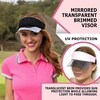 image:imageFunky Junque Womens Sun Visor Tennis Pickleball Golf Hat  Athletic visor with holographic UV brim for tennis pickleball golf amp outdoor sportsGolf BlackBlack
