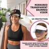 image:imageFunky Junque Womens Sun Visor Tennis Pickleball Golf Hat  Athletic visor with holographic UV brim for tennis pickleball golf amp outdoor sportsGolf BlackMulti