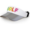 image:imageFunky Junque Womens Sun Visor Tennis Pickleball Golf Hat  Athletic visor with holographic UV brim for tennis pickleball golf amp outdoor sportsGolf WhiteMulti