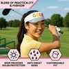 image:imageFunky Junque Womens Sun Visor Tennis Pickleball Golf Hat  Athletic visor with holographic UV brim for tennis pickleball golf amp outdoor sportsGolf WhiteMulti