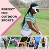 image:imageFunky Junque Womens Sun Visor Tennis Pickleball Golf Hat  Athletic visor with holographic UV brim for tennis pickleball golf amp outdoor sportsGolf WhiteMulti