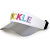 image:imageFunky Junque Womens Sun Visor Tennis Pickleball Golf Hat  Athletic visor with holographic UV brim for tennis pickleball golf amp outdoor sportsPickle WhiteMulti