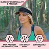 image:imageFunky Junque Womens Sun Visor Tennis Pickleball Golf Hat  Athletic visor with holographic UV brim for tennis pickleball golf amp outdoor sportsPickle BlackBlack