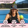 image:imageFunky Junque Womens Sun Visor Tennis Pickleball Golf Hat  Athletic visor with holographic UV brim for tennis pickleball golf amp outdoor sportsPickle BlackMulti