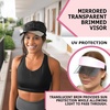 image:imageFunky Junque Womens Sun Visor Tennis Pickleball Golf Hat  Athletic visor with holographic UV brim for tennis pickleball golf amp outdoor sportsPickle BlackBlack