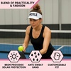 image:imageFunky Junque Womens Sun Visor Tennis Pickleball Golf Hat  Athletic visor with holographic UV brim for tennis pickleball golf amp outdoor sportsPickle WhiteBlack
