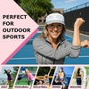 image:imageFunky Junque Womens Sun Visor Tennis Pickleball Golf Hat  Athletic visor with holographic UV brim for tennis pickleball golf amp outdoor sportsPickle WhiteWhite