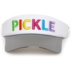image:imageFunky Junque Womens Sun Visor Tennis Pickleball Golf Hat  Athletic visor with holographic UV brim for tennis pickleball golf amp outdoor sportsPickle WhiteMulti
