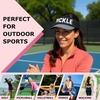 image:imageFunky Junque Womens Sun Visor Tennis Pickleball Golf Hat  Athletic visor with holographic UV brim for tennis pickleball golf amp outdoor sportsPickle BlackWhite