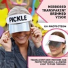 image:imageFunky Junque Womens Sun Visor Tennis Pickleball Golf Hat  Athletic visor with holographic UV brim for tennis pickleball golf amp outdoor sportsPickle WhiteBlack