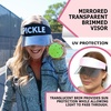 image:imageFunky Junque Womens Sun Visor Tennis Pickleball Golf Hat  Athletic visor with holographic UV brim for tennis pickleball golf amp outdoor sportsPickle BlackWhite