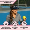image:imageFunky Junque Womens Sun Visor Tennis Pickleball Golf Hat  Athletic visor with holographic UV brim for tennis pickleball golf amp outdoor sportsPickle BlackWhite
