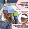 image:imageFunky Junque Womens Sun Visor Tennis Pickleball Golf Hat  Athletic visor with holographic UV brim for tennis pickleball golf amp outdoor sportsPickle WhiteWhite