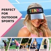 image:imageFunky Junque Womens Sun Visor Tennis Pickleball Golf Hat  Athletic visor with holographic UV brim for tennis pickleball golf amp outdoor sportsTennis BlackMulti